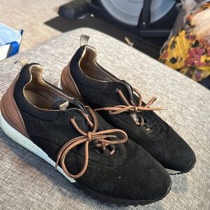 Steve Madden Black and Brown Suede and leather Sneakers